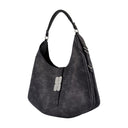 Kat Large Vintage Shoulder Bag Ganni Leather Grey