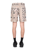 MSGM Paisley Muster Bermuda