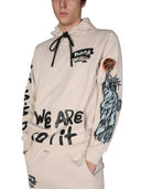Disclaimer Sweatshirt With Logo Print