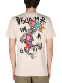 Disclaimer T Shirt With Logo Print