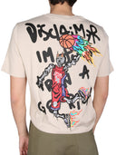 Disclaimer T Shirt With Logo Print