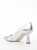 Aeyde Zandra Laminated Nappa Leather Silver