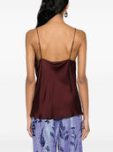 Strong Strretch Silk Satin Strappy Top