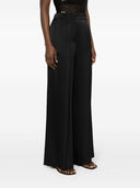 Pantalones anchos de satén de seda estiramientos fuertes fuertes