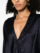 Strong Strong Fluid Jacquard Kimono Shirt