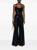 Strong Fluid Jacquard Flared Pants