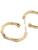 Fort Fort Little Hoop Earrings 18k Gold Plated