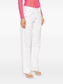 Parosh Guff Sequin Embellished Straight Jeans