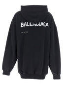 Balenciaga Logo Print Hoodie