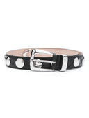Ceinture Khaite Benny avec des goujons en argent boucle (30 mm)