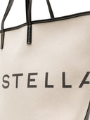 Stella Mc Cartney Logo Print Cotton Tote Bag