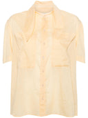 Lemaire Short Sleeve Shirt With Scarf