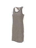 Anine Bing Arie Dress Black And Ivory Stripe