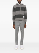 Thom Browne Striped Knitted Hoodie