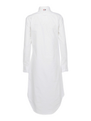 Thom Browne Classic Long Sleeve Button Down Point Collar Shirt Dress In Oxford W/ Gg Loop
