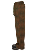 Pantalones de estampado Animal más agujas