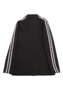 Msgm Fabric Tecnical Blazer Girl Nero/Black