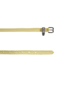 Alexander Mc Queen Double Belt With Skull And Pavè