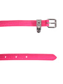 Alexander Mc Queen Double Belt With Skull And Pavè