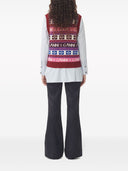 Ganni Logo Wolle Mischweste