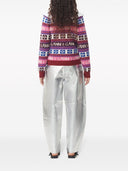 Ganni Logo Wool Mix Cardigan
