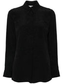 Elisabetta Franchi Camicia In Georgette Jacquard Lettering