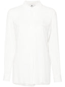 Elisabetta Franchi Camicia In Georgette Jacquard Lettering