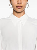 Elisabetta Franchi Camicia In Georgette Jacquard Lettering