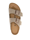 Birkenstock Arizona Taupe, zamszowa skóra