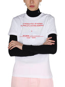 Raf Simons徽标印刷T恤