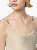 Versace Miniabito Svasato In Maglia Barocco