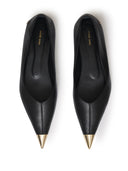 Anine Bing Nina Flats With Metal Toe Cap Black