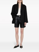 Anine Bing Nina Flats With Metal Toe Cap Black