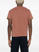 Erl Unisex Ripped Collar Skull Red Car Tshirt Knit