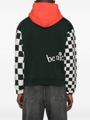 Erl Men Venice Checker Sleeve Blue Knit
