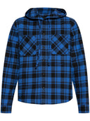 Off White Check Flannel Hooded