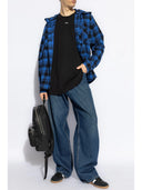 Off White Check Flannel Hooded