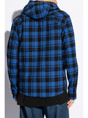 Off White Check Flannel Hooded