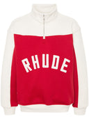 rhude rhude contrast Quarter zip varsity