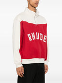 rhude rhude contrast Quarter zip varsity