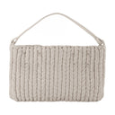 La bolsa cuadrada en cuero vegano blanco
