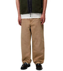 Pantaloni Carhartt Wip Hamilton marroni al ginocchio singolo