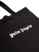 Sac fourre-tout à logo classique Palm Angels noir blanc cassé