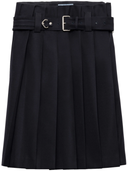 Prada Belted Pleated Skirt