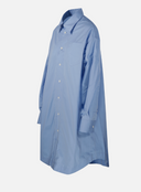 Ami Robe Chemise Large Manches Longues Et Ami De Coeur Embosse