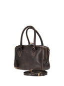 Golden Goose Vita Bag Treated Leather Body Gold Metal Details