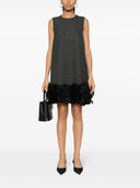 Prada Feather Detail Mini Dress
