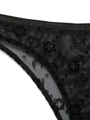 Marine Serre Moonogram Mesh Flock High Waist Panties