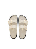 Birkenstock Arizona Db Hex Shine Ecru, Natural Leather, S