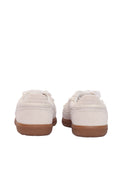 Alohas Tb.490 Crochet Cream Leather Sneakers Altezza Tacco 2 Cm
